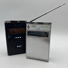 Amc Amfm Transistor Radio With Case - Tf106 - Parts Or Repair