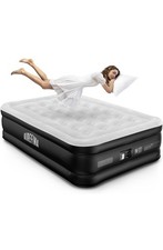 Airefina Air Mattress Full with Built in Pump, 18" Comfort Blow Up Mattress