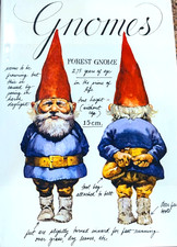 Gnomes Book by Huygen & Poortvliet c1977 Hardcover Dustcover Excellent Condition