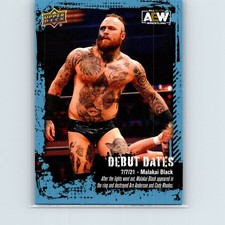 2022 Upper Deck AEW Malakai Black #DD-6 Debut Dates