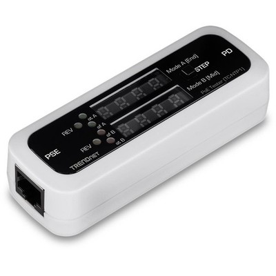 TRENDnet TC-NTP1 Inline-PoE-Tester Kabeltester für Netzwerk-Profis LED-Anzeige