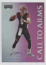 2020 Panini Playoff Call to Arms Pink Prizm Joe Burrow #CA-17 b7z