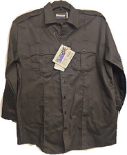 BLAUER 8703 MENS LONGE SLEEVE SHIRT, COTTON BLEND, BLACK