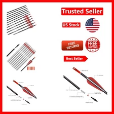 Carbon Hunting Target Practice Arrows 26 28 30 Inch with Removable Tips