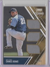 2017 Elite Extra Edition Triple Materials Holo Gold #20 Chance Adams    30/99