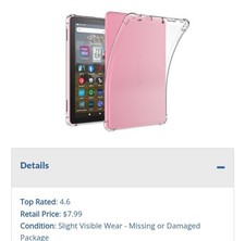 Clear Case for Amazon Kindle Fire HD 8 12th Generation 2024 Release  Fire HD 8