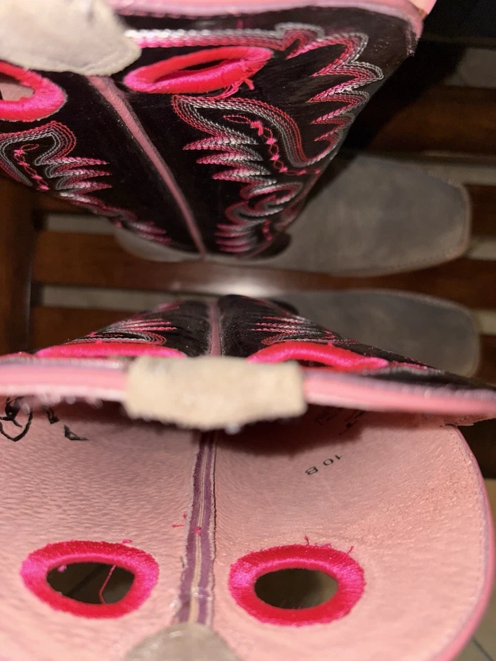 Ariat Women's Western Boots Size 5 Floral Turquoise Circuit Champion Square Toe - Image 2 of 4