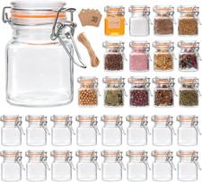 4 oz Glass Jars With Airtight Lids And Leak Proof Rubber Gasket,Small Mason Jars
