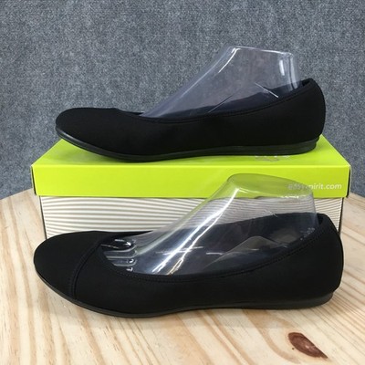 E360 by Easy Spirit Gulia Shoes Womens 10.5 M Ballet Flats Slip On Black NEW