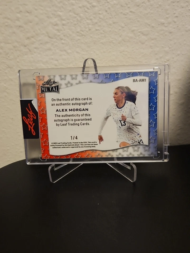 2025 Leaf Independence Day Alex Morgan Autograph /4 - Image 2 of 2