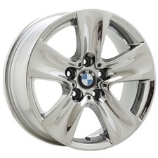 17 Bmw 528 535 550 640 650 Bright Chrome Wheel Rim Oem Single 71402