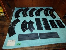 Aurora Tjet HO Mega Specialty Slot Car Track Curve Straight Brick Cross 15 Pcs 