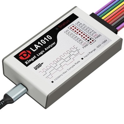 LA1010 USB Logic Analyzer 16 Input Channels 100MHz with the English PC Software