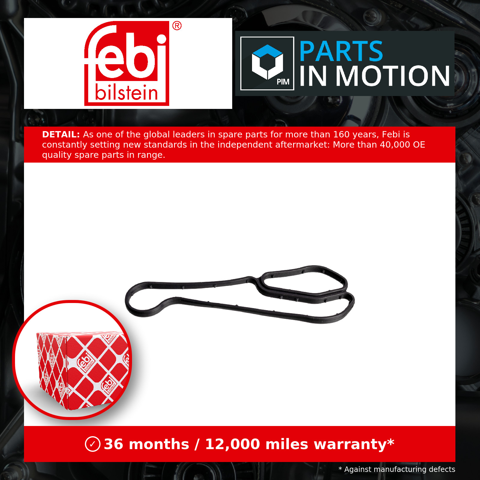 Oil cooler seal ACM (Polyacrylate) 174552 FEBI BILSTEIN for BMW X5 3 Touring 5 7 - Image 4
