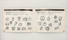 Bubble Bobble Nintendo NES Instruction Manual ONLY