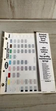 1972 KRYLON   Paint color sample chart from hardware store  C1