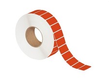 4 x 6 1/2" Red Thermal Transfer Labels 900/Roll 3" Core 4 Rolls
