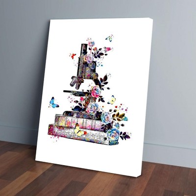 Science Microscope Vertical Matte Poster