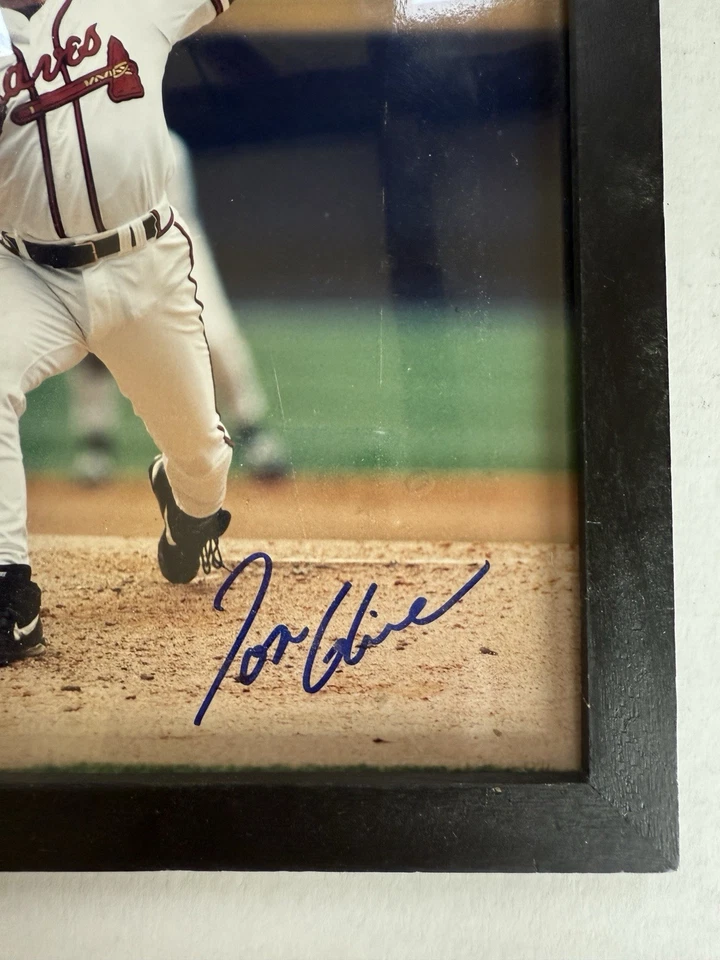 MLB Official HOF Tom Glavine Signed 8x10 Framed Photo Atlanta Braves JSA COA - Image 3 of 4