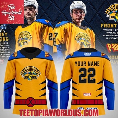 Personalize Providence Bruins Wolverine Uniform 2025 Hockey Shirt