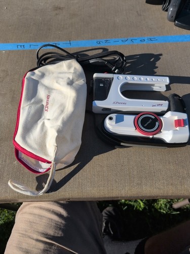 Vintage JC Penney Dual Voltage Portable Travel Steam Iron with Case - Picture 2 of 6
