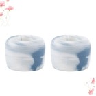 2 Pcs Marble Grain Ceramics Toothbrush Holder Ring Toothbrush Storage Rack
