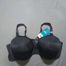 Vanity Fair Bra Womens 44D Black Beauty Back Full Figure Underwire 76338
