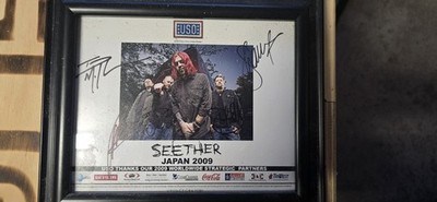 Seether Band Autographed Photo
