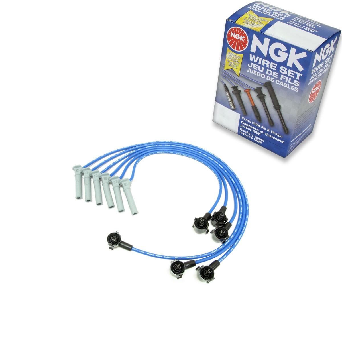NGK 52015 RC-FDZ080 Spark Plug Wire Set for CH8673 97051 97050 9611 9461 mf