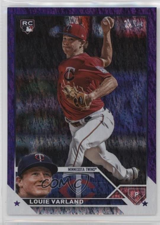2023 Topps Series 2 Retail Purple Foil /799 Louie Varland #441 14tz