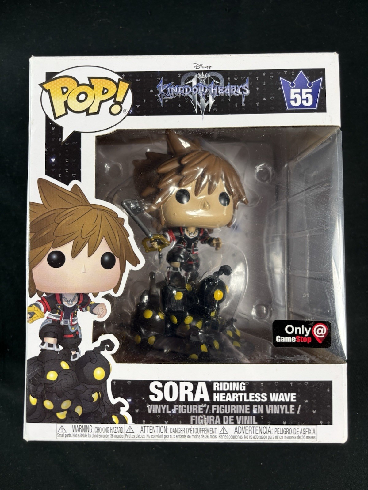Funko Pop - Kingdom Hearts, Sora Riding Heartless Wave #55 - Gamestop Ex, Disney