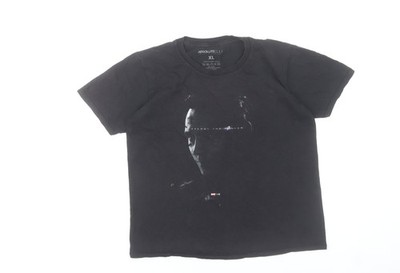 Basic T-Shirt Jungen UK Größe XL ABSOLUTE KULT schwarz