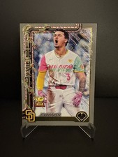 Jackson Merrill 2025 Topps Holiday #H30 Silver Glitter Holiday Parallel Padres