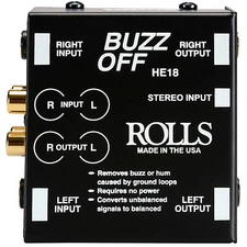 Rolls HE18 Buzz Off Hum Eliminator Balanced/Unbalanced Conve