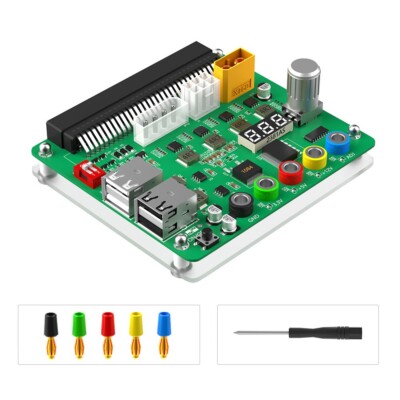 Power Supply Breakout Board with Adjustable Voltage Knob and 3.3v/5v/12v /USB