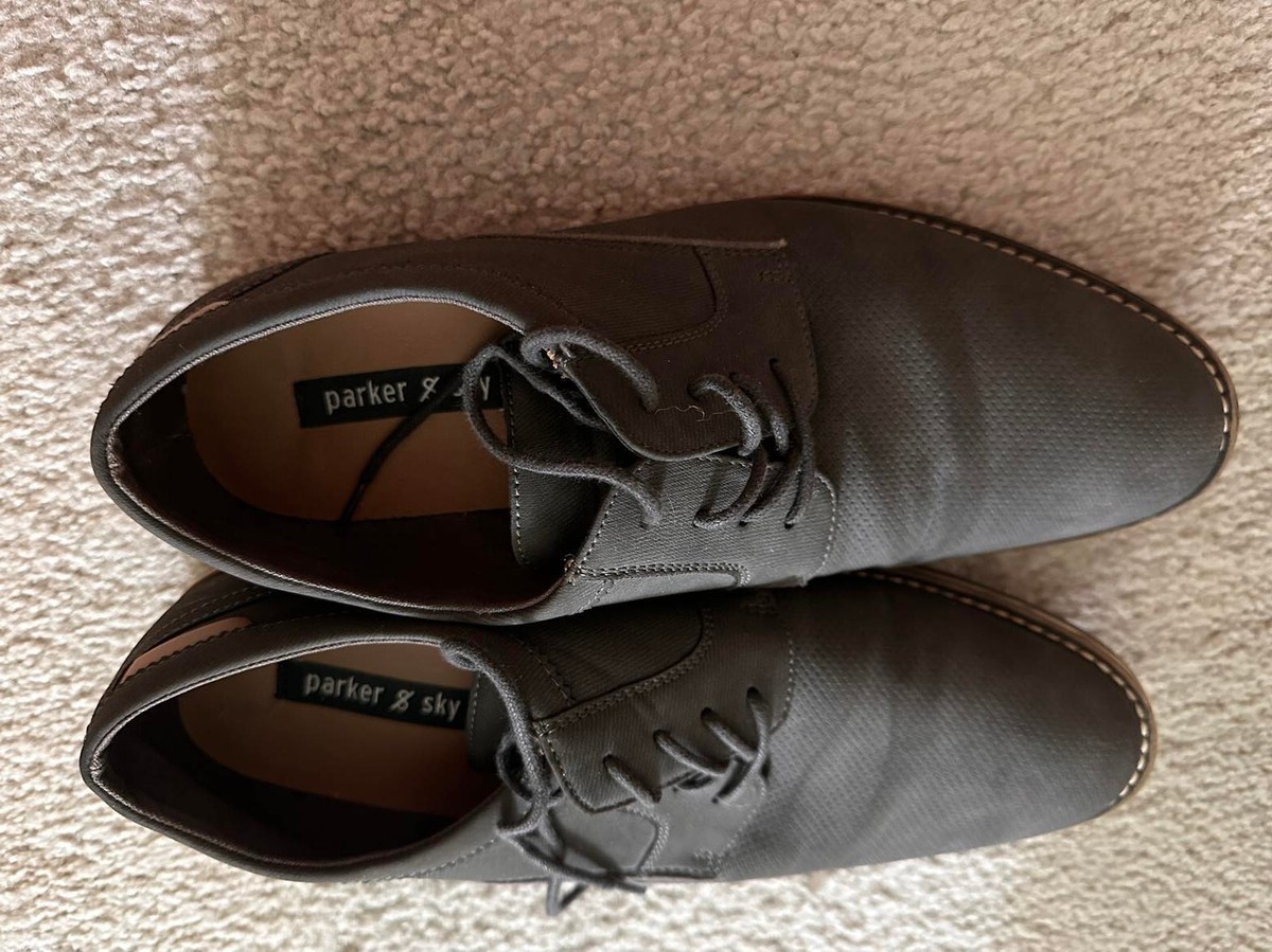 Parker & sky men’s shoes Parker & Sky Mens Black Leather Shoes Lace Up | Mercari main image 3