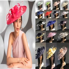 STUNNING ASCOT WEDDING HATINATORS HAT ASSORTED COLOURS MOTHER OF THE BRIDE