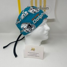 Dolphins - Skull Unisex Skull/Chemo Surgical Scrub Hat/Cap
