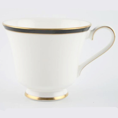 MINTON SATURN BLACK Tea Cup 3'' tall NEW NEVER USED Bone China made England 