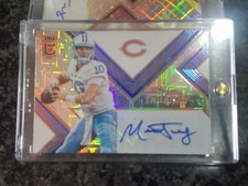 MITCHELL TRUBISKY 2017 ELITE ICE BLUE AUTO REFRACTOR SSP /5 BEARS