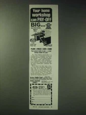 1989 foley-Belsaw Planer-Molder-Sander-Saw Ad - Your home workshop can pay-off