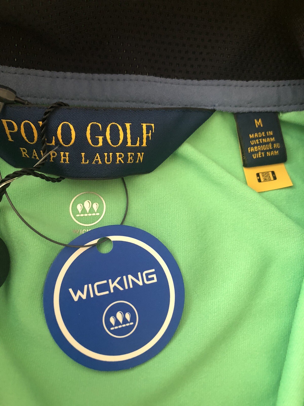 Polo Golf by Ralph Lauren Light Green Half Zip Sweatshirt M