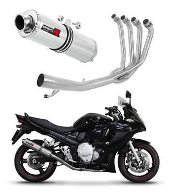 GSX 1250 FA 2010 - 2016 Full Exhaust System Collector Silencer ST DOMINATOR