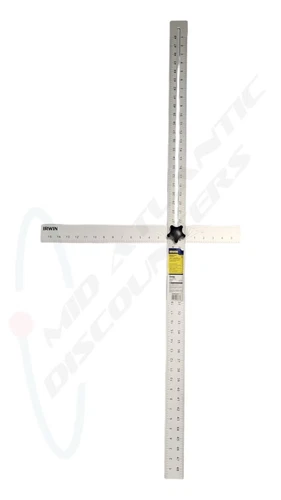 Irwin 48" Adjustable Aluminum Drywall Square 1794478 Locks at Various Angles
