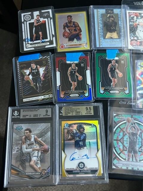 LOTS GRADED VICTOR WEMBEYAMA CARD OR AUTO GRAB BAG ANY SPORT NBA MLB ETC READ view 1