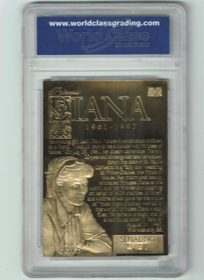 1997 Princess Diana 23 Karat Gold Limited Edition 