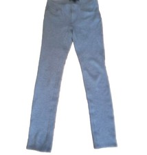 Marc Jacobs Womens Pants Heather Gray Knit Stretch Straight 5 Pocket Sz 6 31x32