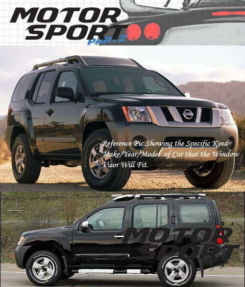 JDM Vent Visor 4pcs Wind Deflector For Nissan Xterra 0512 13 14 15 16