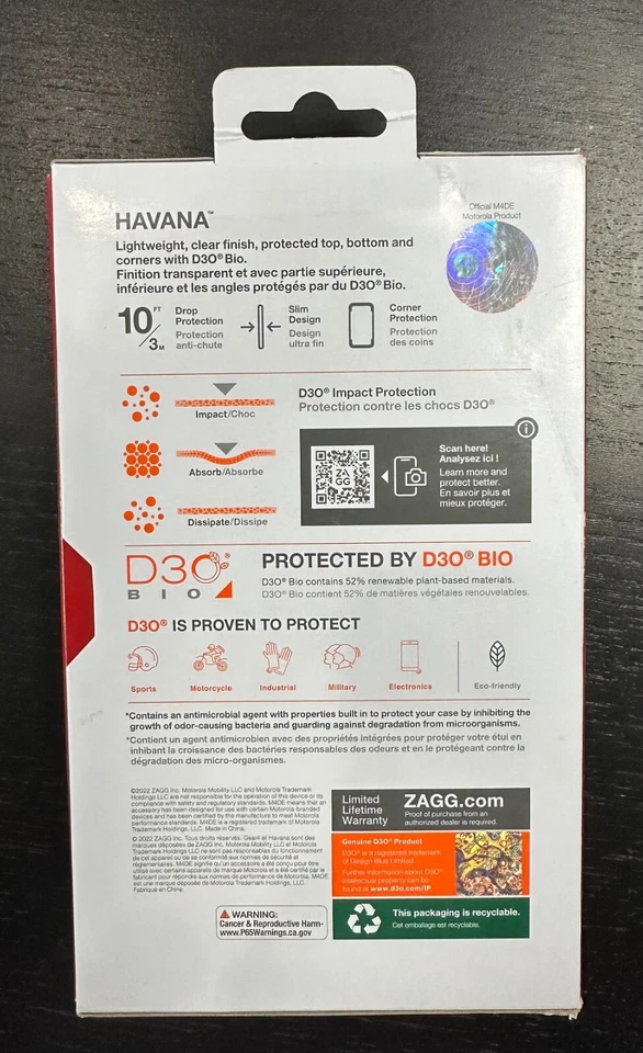 ZAGG Gear4 Havana Series Case for Moto G Stylus 5G (2022) - Clear - Image 2 of 2