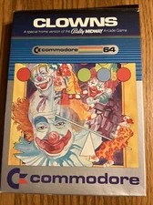 Bally Midway CLOWNS Arcade Game Commodore 64 Cartridge Preowned Great Condition!